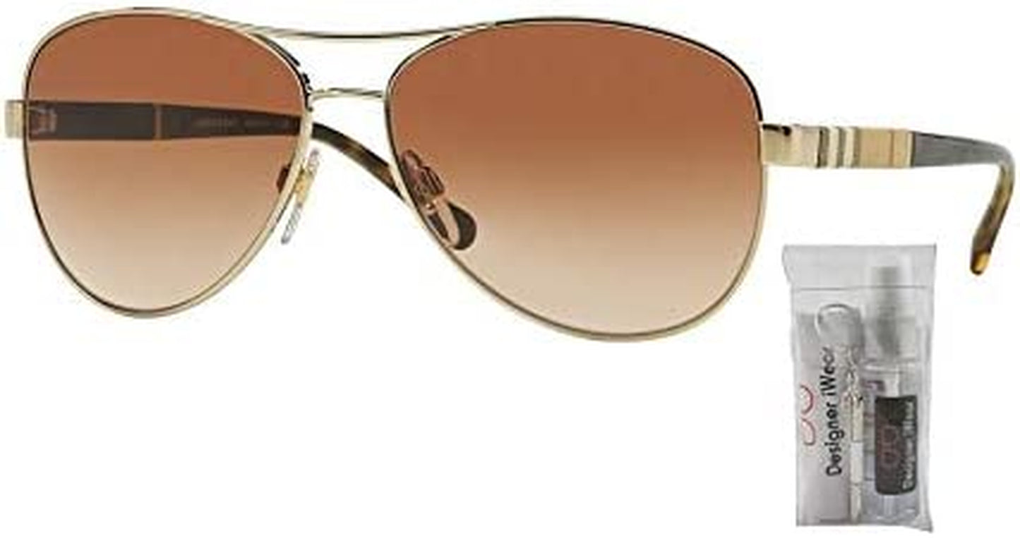 BE3080 Pilot Sunglasses for Women+Free Complimentary Eyewear Care Kit