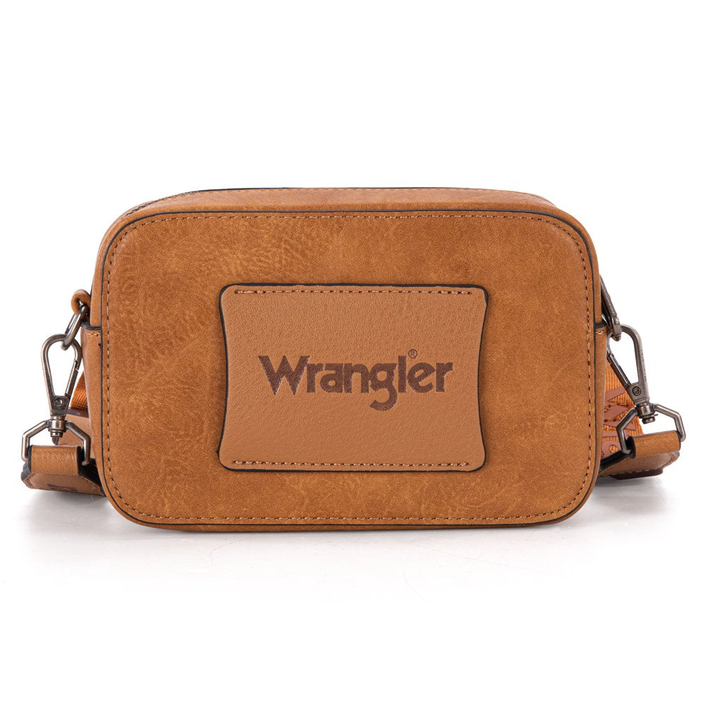 Wrangler Small Crossbody Bags for Women Camera Bag Purse Trendy Mini with Wide Shoulder Strap