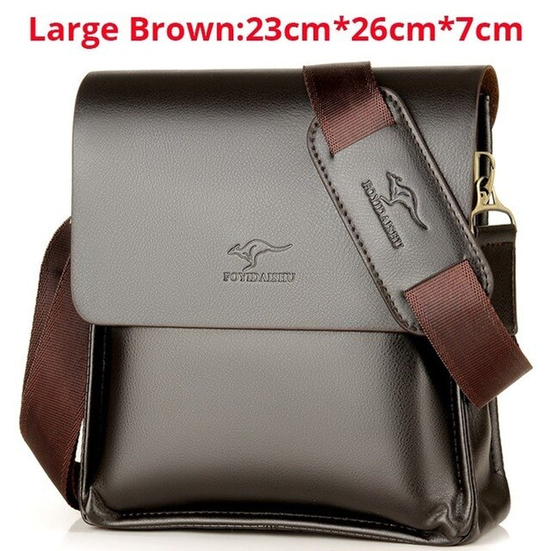 Kangaroo Luxury Brand Leather Men Bag Casual Business Messenger Bag for Vintage Men'S Crossbody Bag Male Shoulder Bags Bolsas